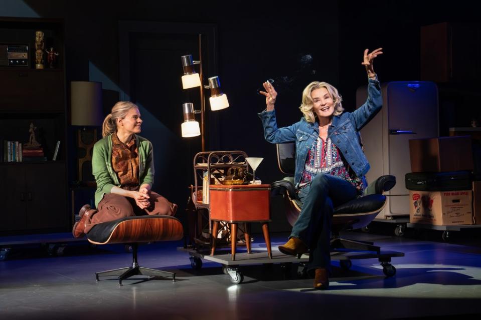 Celia Keenan-Bolger and Jessica Lange in a scene from “Mother Play.”