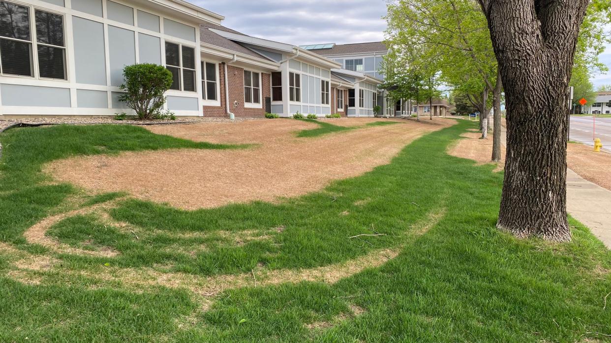The lawn of the Good Samaritan Society Sioux Falls Village is shown May 17, 2022.