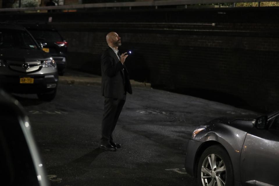 Cops investigating the shooting on Wednesday evening. William C Lopez/New York Post
