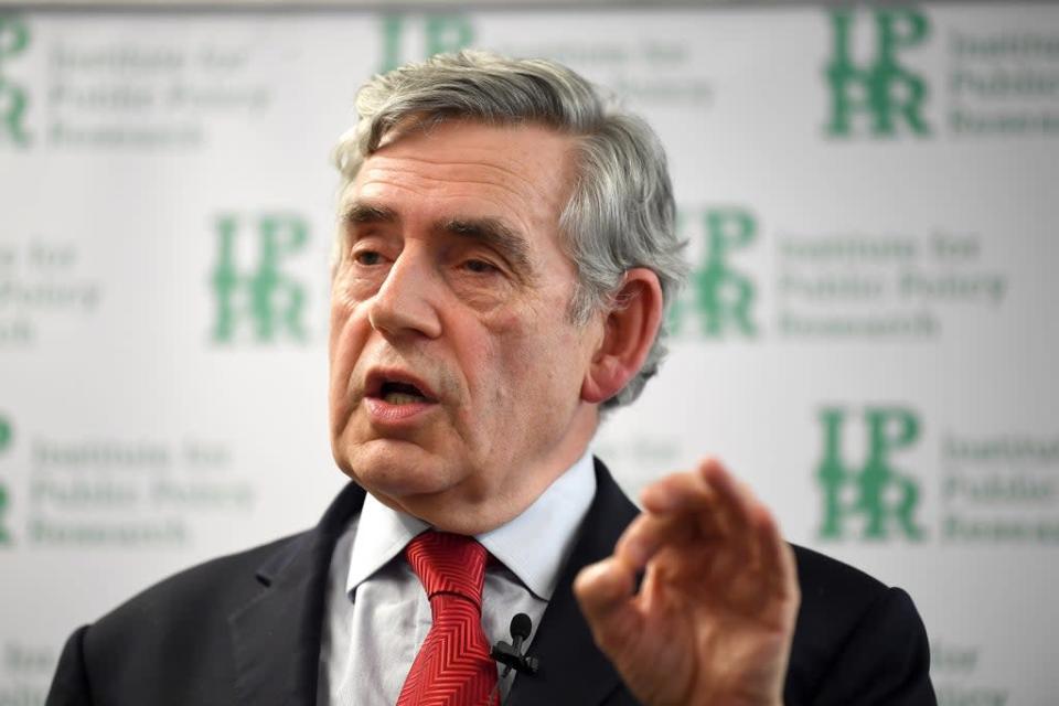 The West is &#x002018;sleepwalking into the the biggest humanitarian crisis of our times&#x002019; following the withdrawal from Afghanistan, Gordon Brown has said (Victoria Jones/PA) (PA Archive)