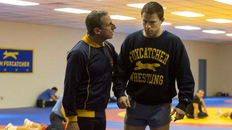 Steve Carell and Channing Tatum in 'Foxcatcher' (Sony Pictures Classics)