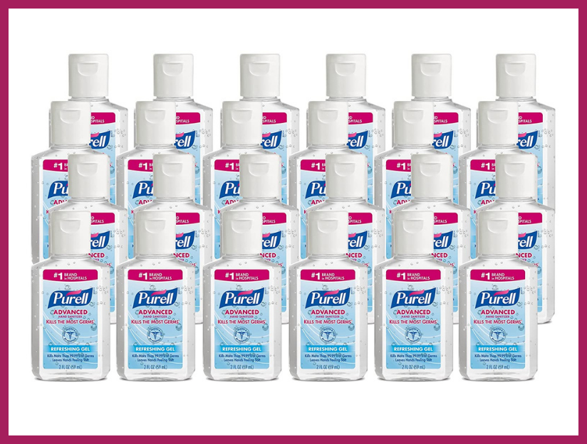 Purell Advanced Hand Sanitizer, Refreshing Gel, Clean Scent, 2-ounce Travel Sized (24-pack). (Photo: Amazon)