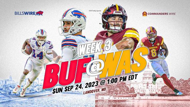 Commanders vs. Bills Week 3: TV schedule: Start time, live stream