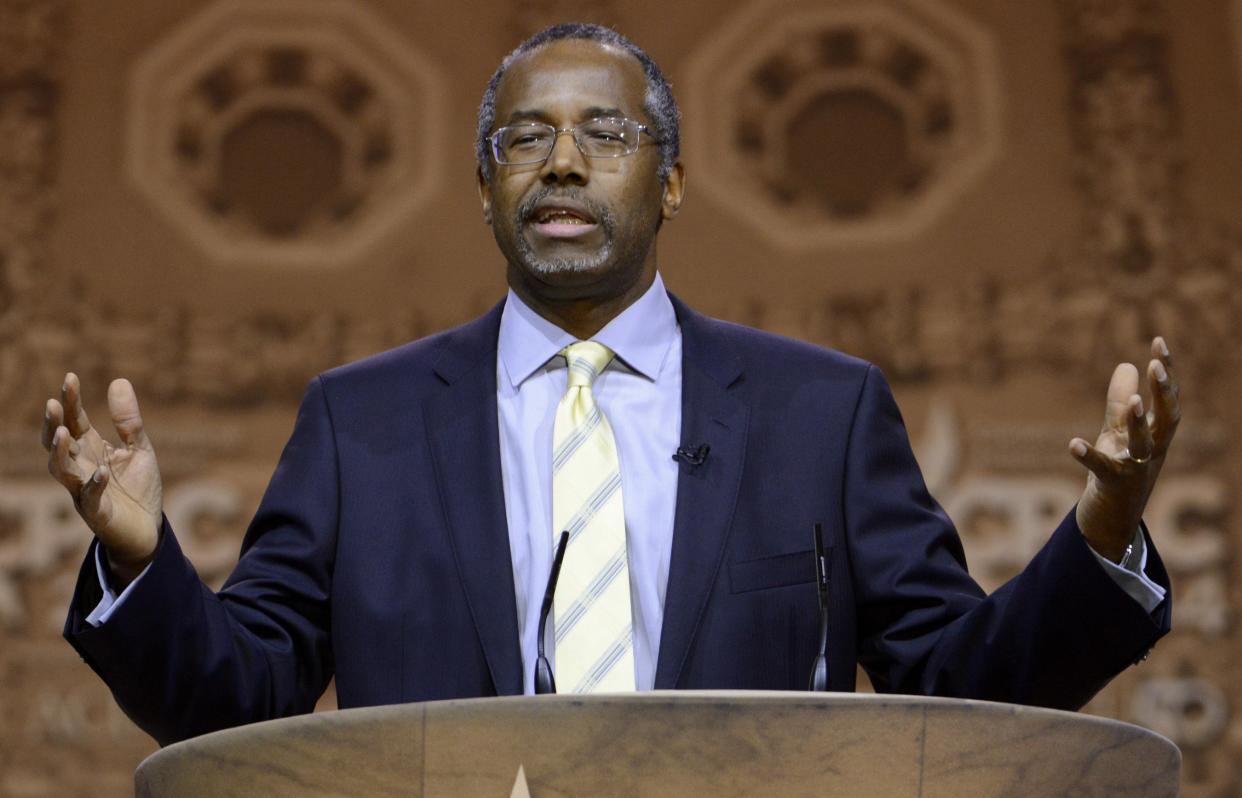 Retired neurosurgeon Ben Carson speaks at the Conservative Political Action Conference. (REUTERS/Mike Theiler)