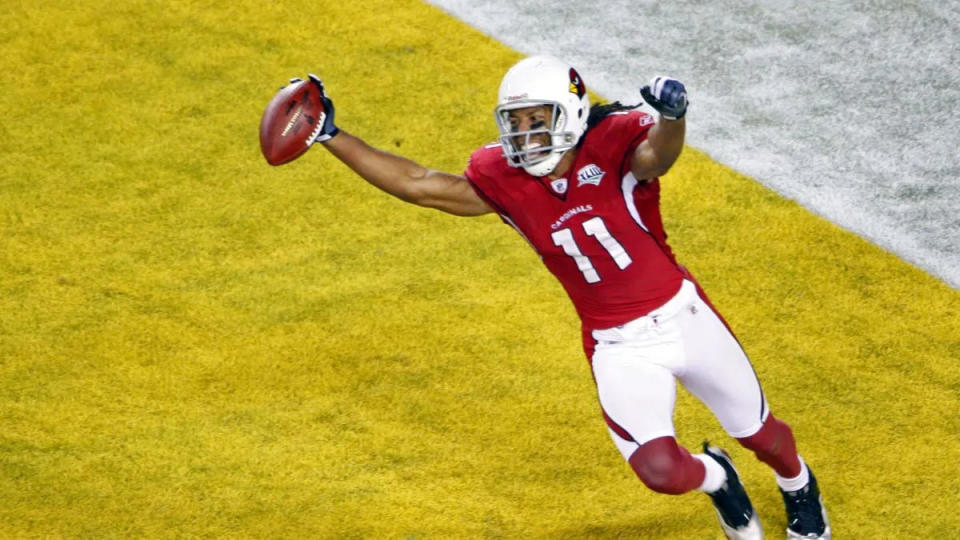 Larry Fitzgerald ranks second all-time in total receiving yards and receptions.