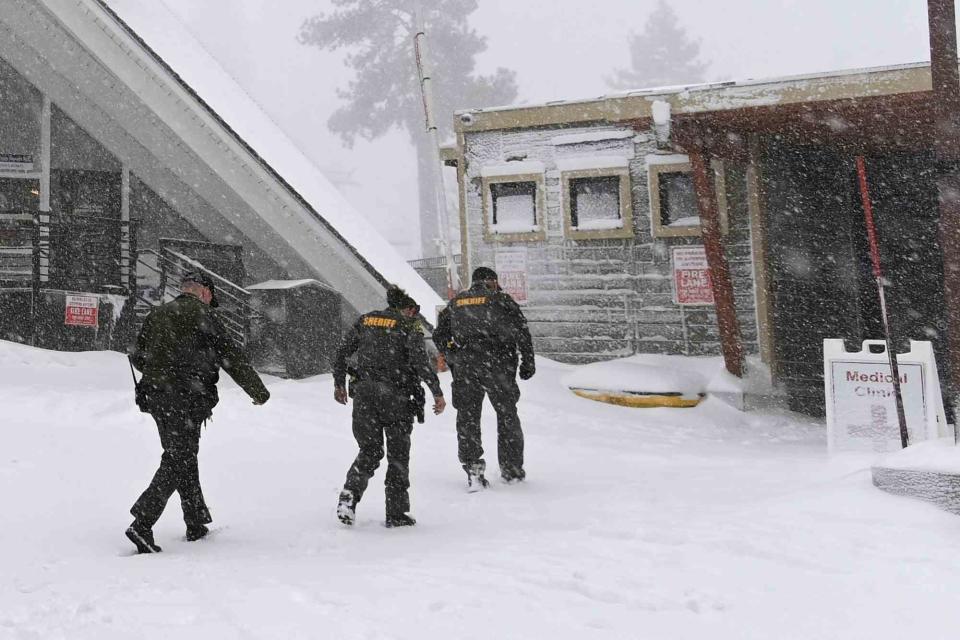 <p>AP Photo/Andy Barron</p> Placer County sheriffs at Palisades Tahoe Ski Resort on Jan. 10, 2024, in Tahoe, Calif.