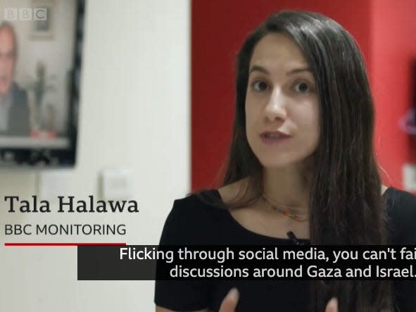 A screenshot of Tala Halawa's most recent BBC story