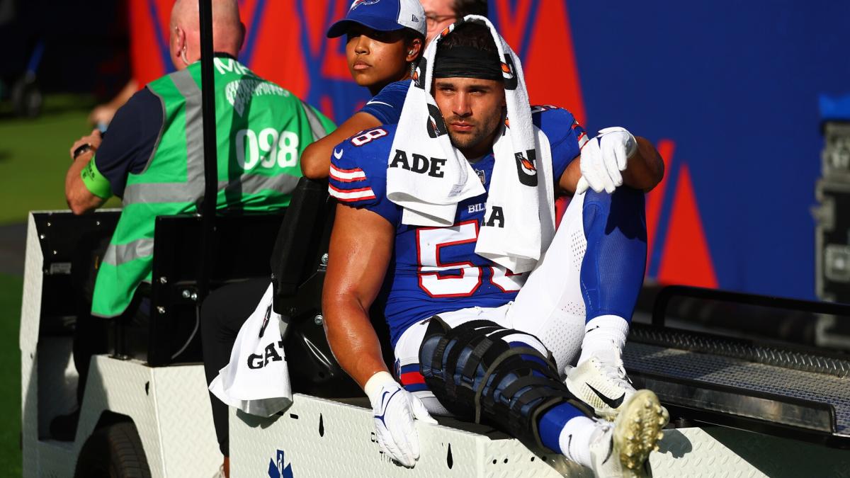 Matt Milano injured as Bills suffer ugly first half in London