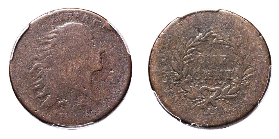 1793 Strawberry Leaf Cent