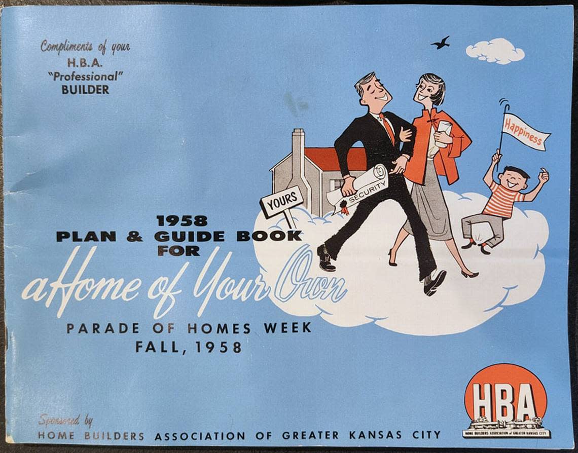 A 1958 Home Builders Association of Greater Kansas City booklet promoted a guide book for “a home of your own” for the 1958 Fall Parade of Homes Week.