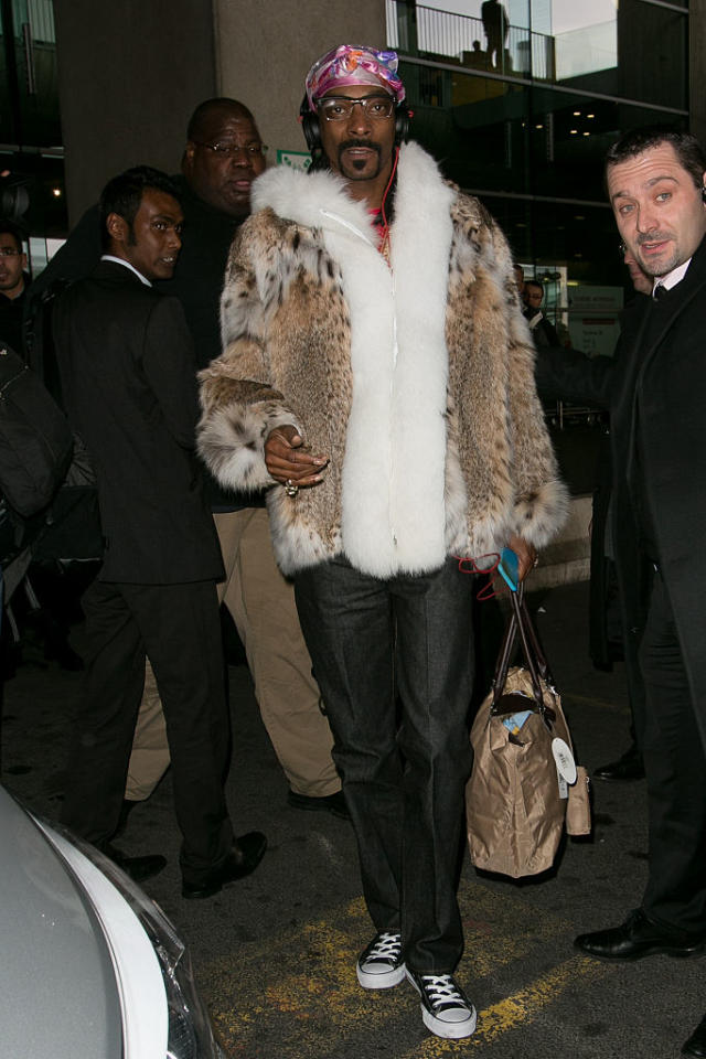 Kanye West courts controversy yet again as he steps out in flamboyant fur  coat