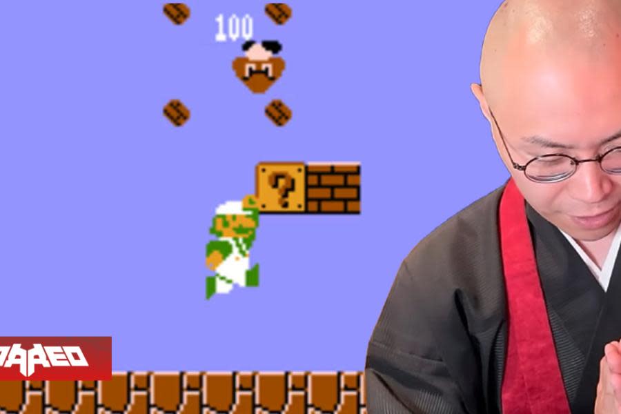 Monje budista juega Super Mario Bros. y recita una oración cada vez que "mata" a un enemigo en el juego