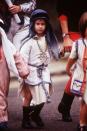 <p>Prince Harry dressed in a shepherd costume for a Christmas play at his school.</p>