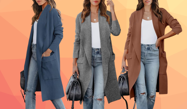 Score the knit jacket shoppers say is better than 'J.Crew cardigans' for  $42 — it's 40% off
