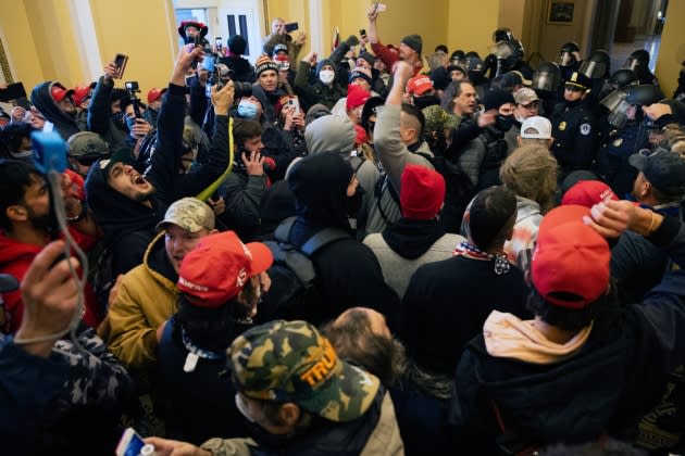 Trump Supporters Hold "Stop The Steal" Rally In DC Amid Ratification Of Presidential Election - Credit: Brent Stirton/Getty Images