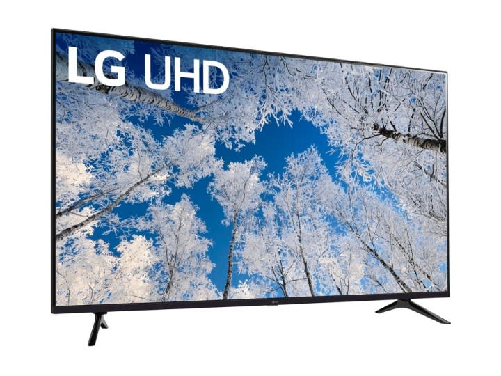 The LG 65-inch UQ70 Series LED 4K smart TV against a white background.