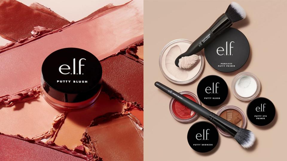 Bring out the flush in your cheeks with the E.L.F. Cosmetics Putty Blush.