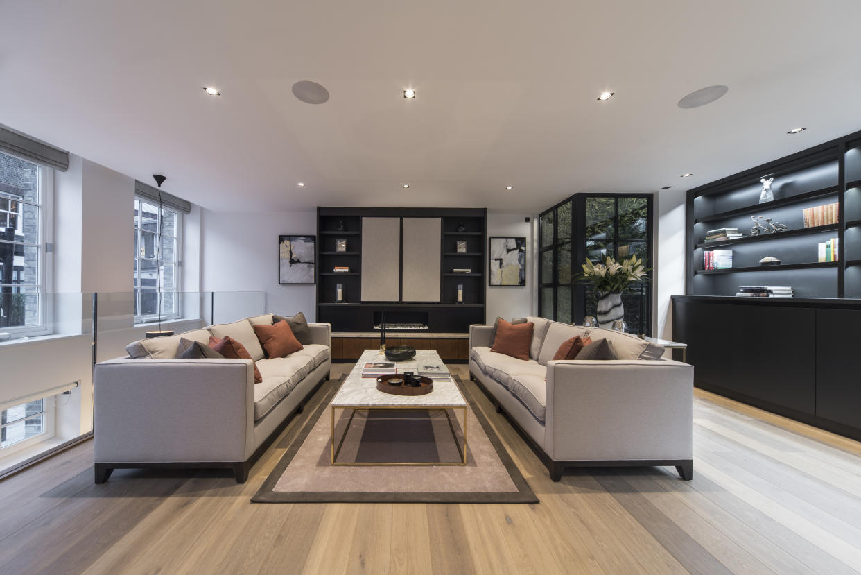 Formal reception room at Oldbury Place. Photo: Aston Chase