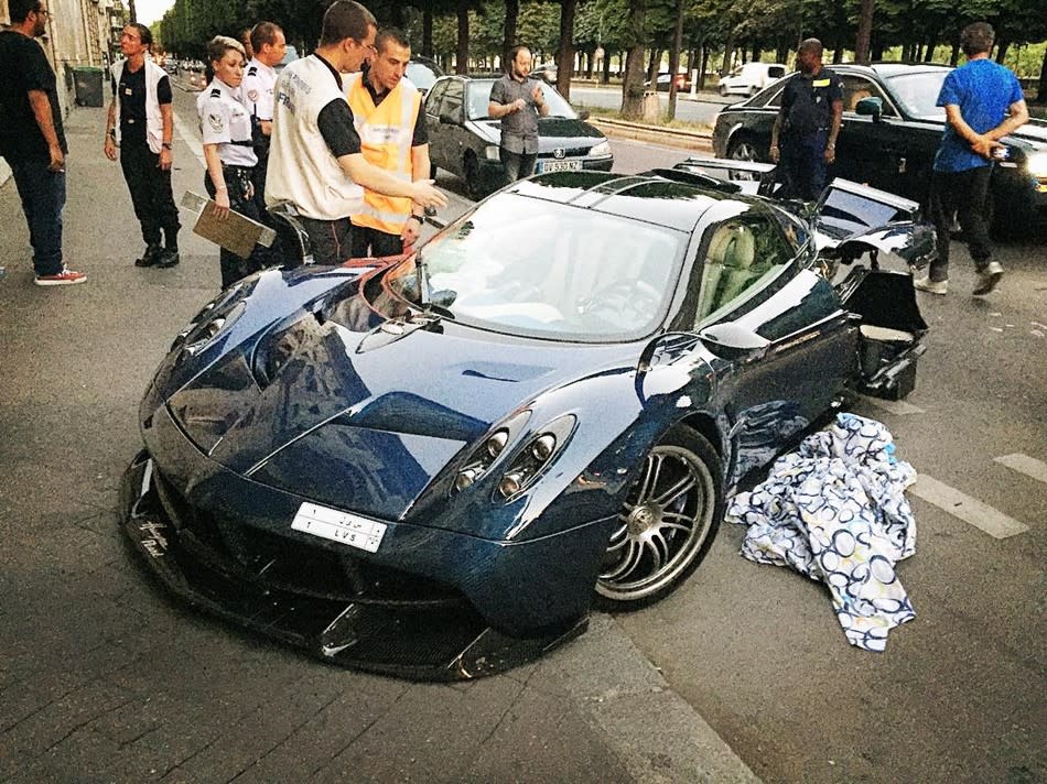 Pagani Huayra Pearl法國殞落！全球僅此一輛的巨獸就這樣撞掉了……