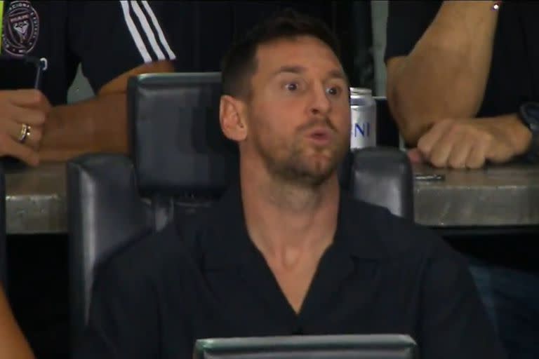 Lionel Messi sigue sin poder jugar en Inter Miami y sigue la final de la US Open Cup desde la tribuna