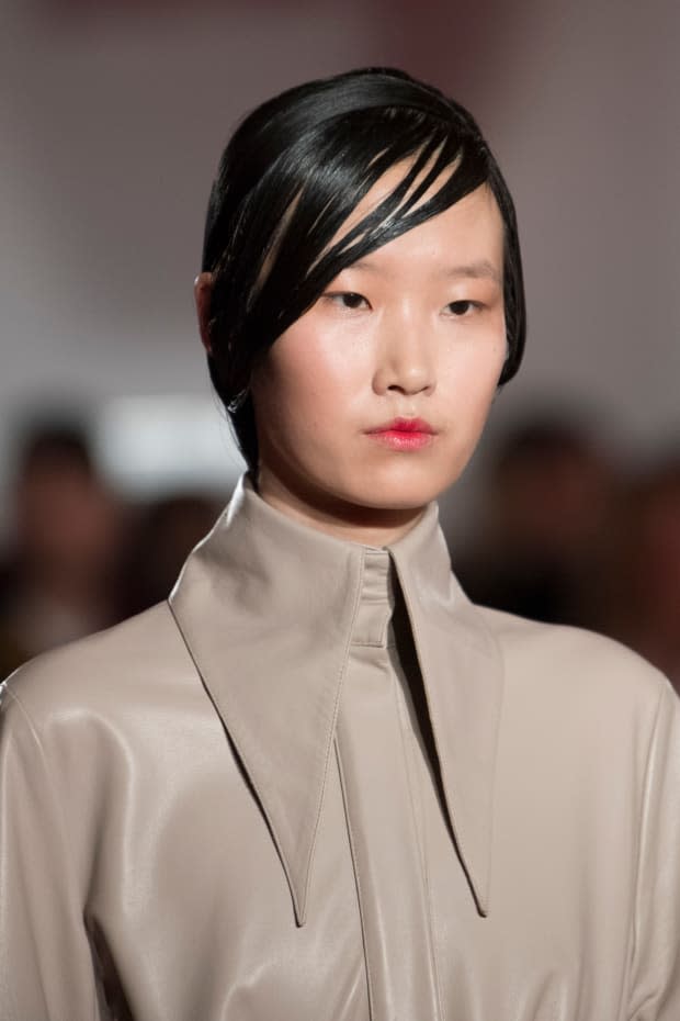 <p>The beauty look at 16Arlington's Fall 2020 show. Photo: Imaxtree</p>