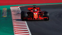 Motor Racing - F1 Formula One - Formula One Test Session - Circuit de Barcelona-Catalunya, Montmelo, Spain - March 6, 2018 Ferrari's Sebastian Vettel during testing REUTERS/Juan Medina