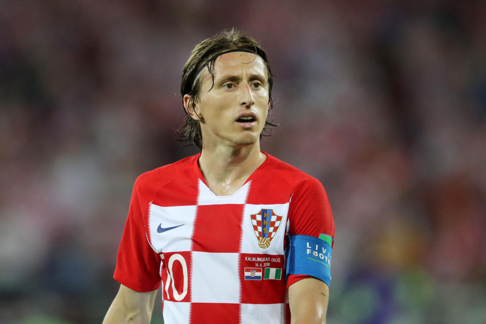 Luka Modric is Croatia’s captain and a Ballon d’Or dark horse. (Getty)