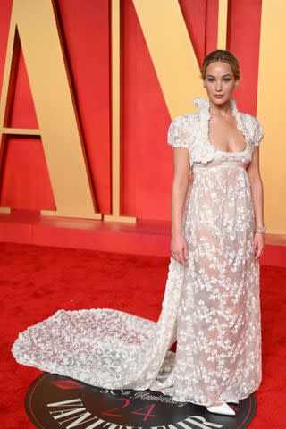 Jennifer Lawrence's Completely Sheer Oscars After-Party Dress