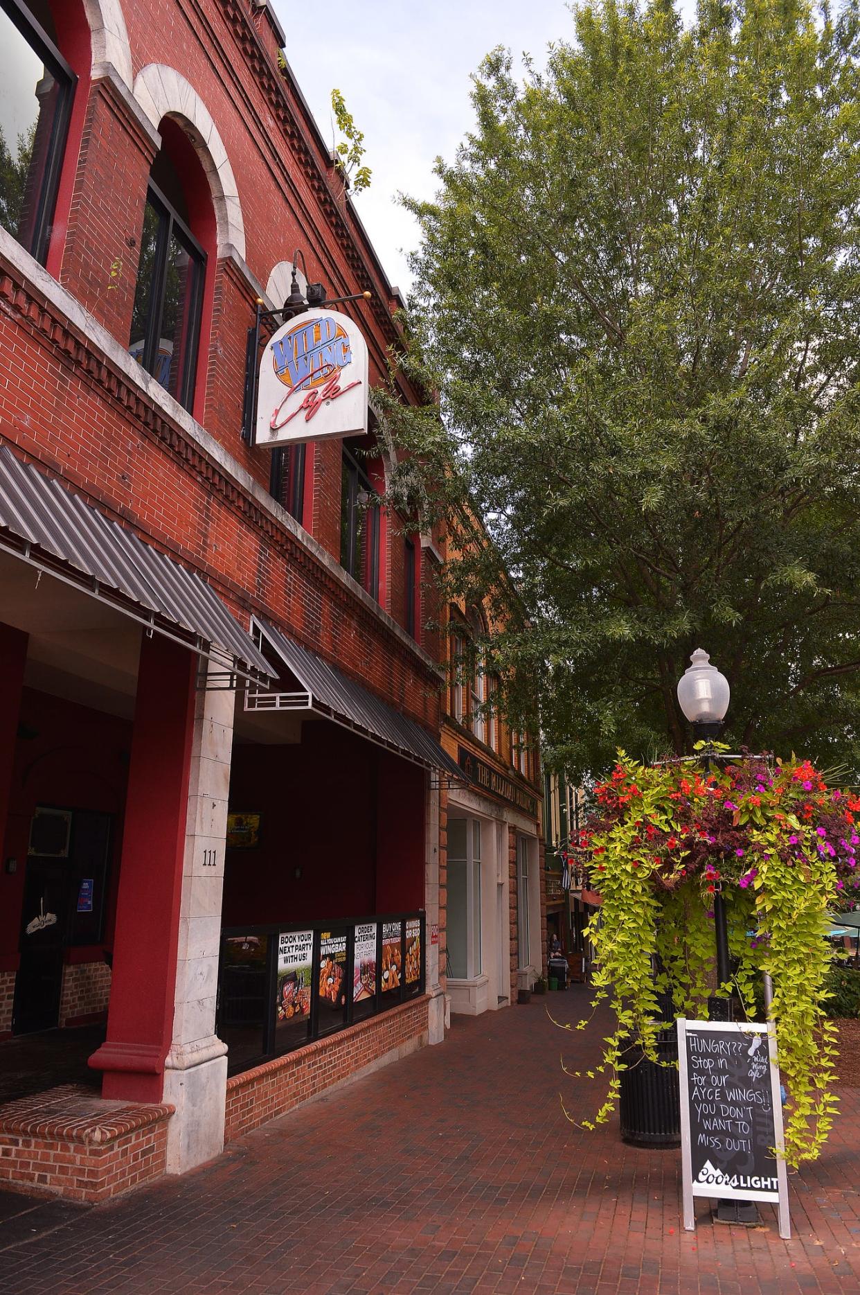 Wild Wing Cafe in downtown Spartanburg closed permanently this week.