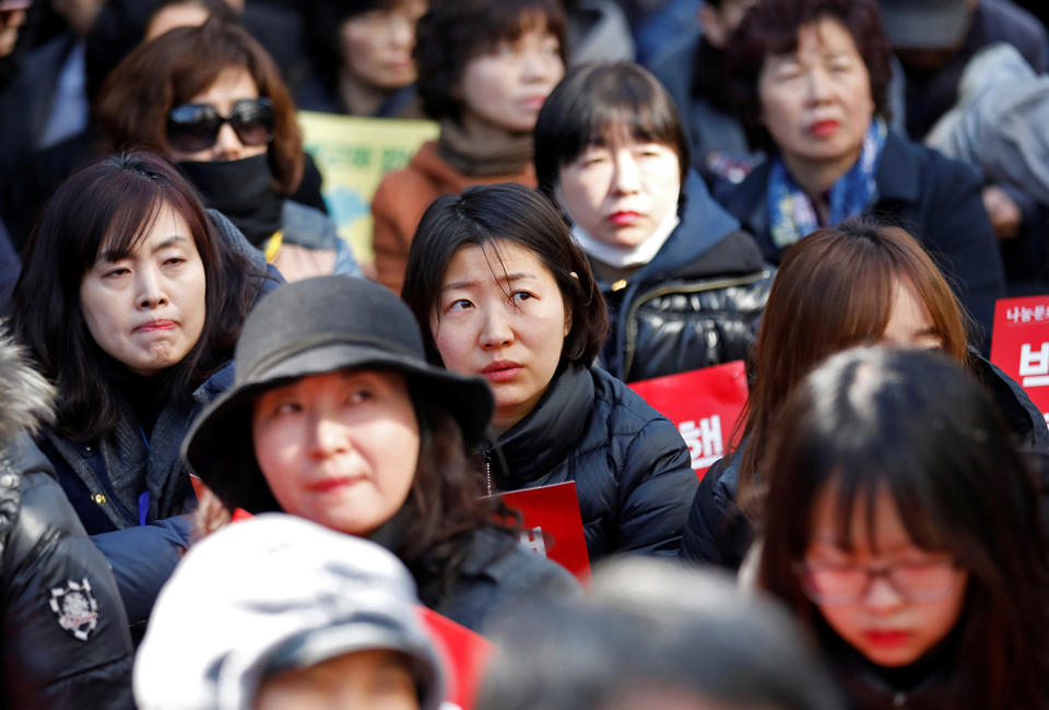 Protests over impeached South Korean president