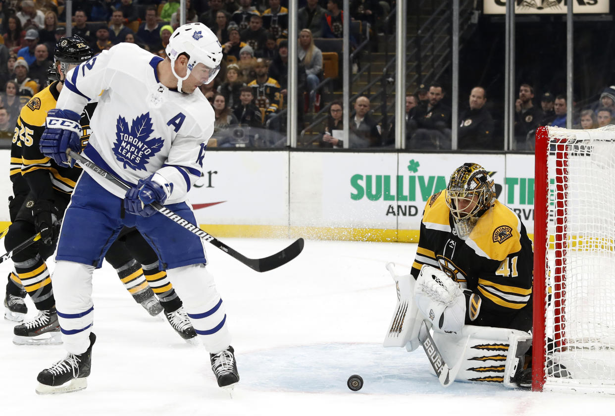 Often overlooked on a powerful Maple Leafs attack, veteran Patrick Marleau is still providing fantasy value. (AP Photo/Winslow Townson)