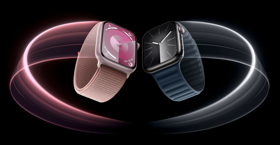 Apple introduced a new pink Apple Watch Series 9. (Apple)