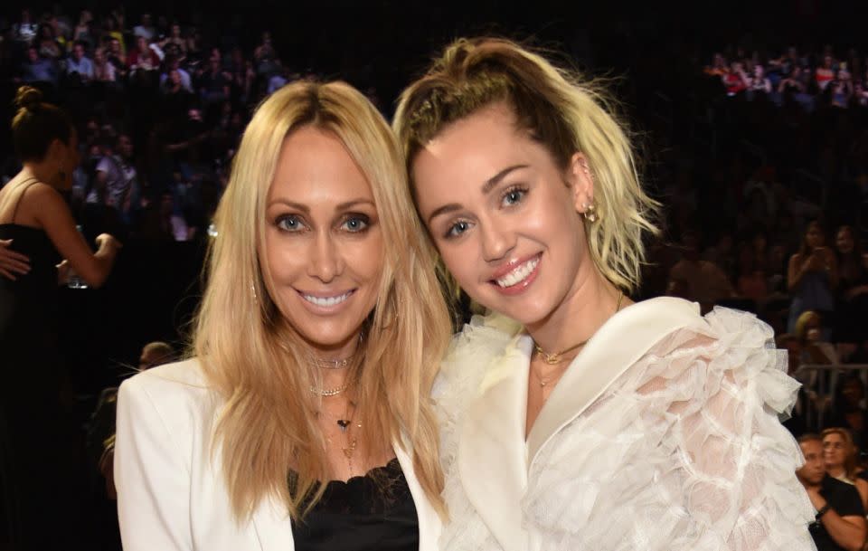 Miley's mum, Tish, is the one who suggested she present Liam with a prenuptial agreement. Source: Getty