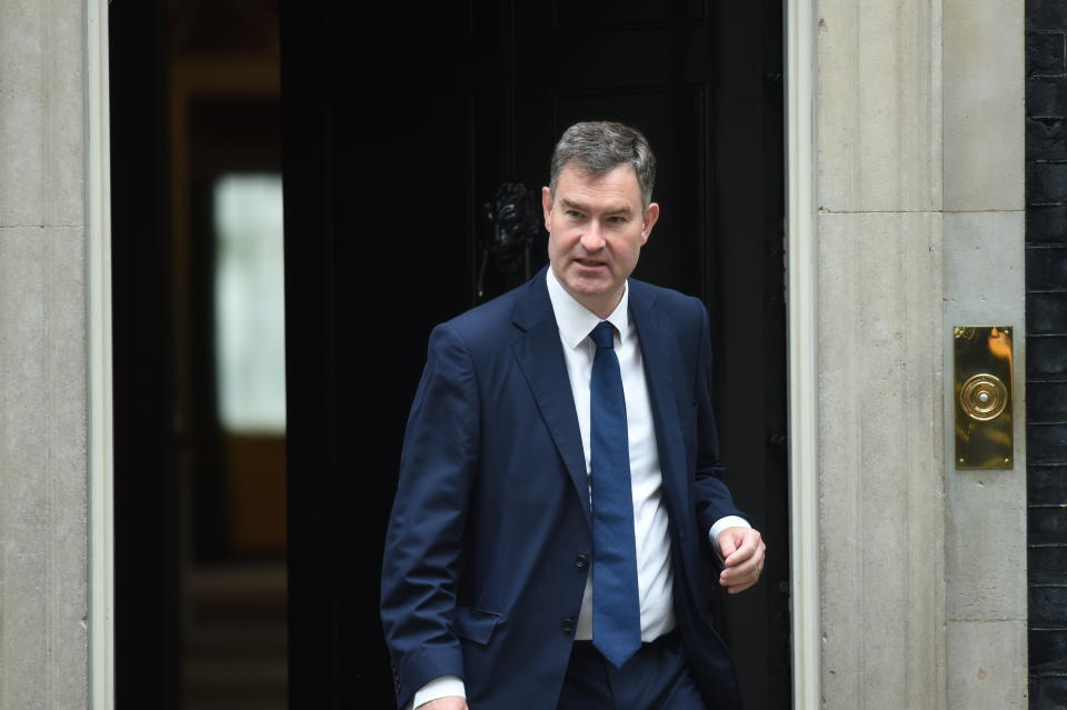 Justice Secretary David Gauke leaves following a cabinet meeting at 10 Downing Street, London.