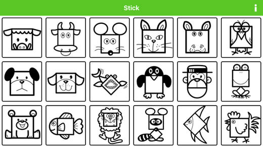 Stick draw 形狀與線條的組合~簡單的圖案繪畫教學軟體，app說明由三嘻行動哇@Dr.愛瘋所提供
