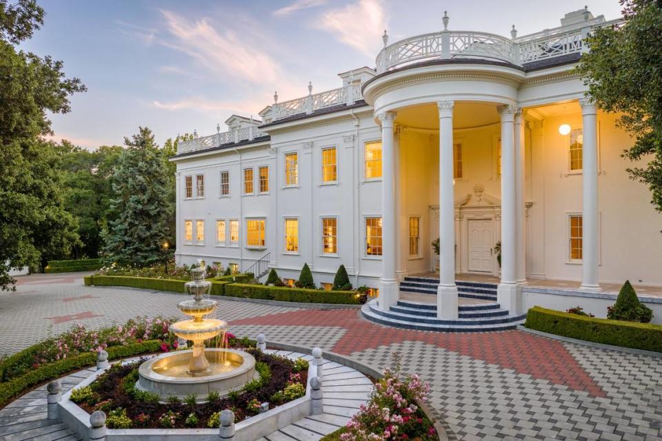 The Julia Morgan-designed White House replica in Hillsborough, California.