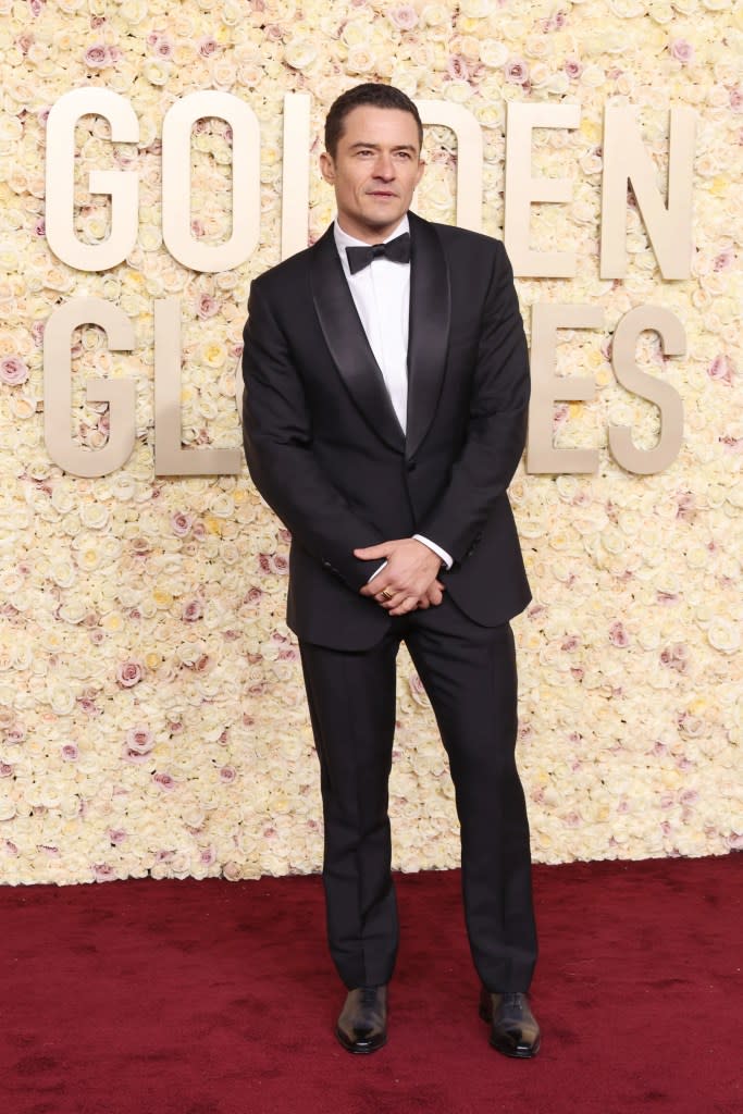 Orlando Bloom attends the 81st Annual Golden Globe Awards at The Beverly Hilton on January 07, 2024 in Beverly Hills, California.