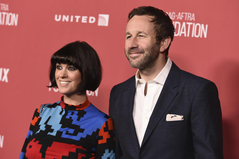 Dawn O'Porter and Chris O'Dowd arrive at the 2017 Patron of the Artists Awards at the Wallis Annenberg Center for the Performing Arts on Thursday, Nov. 9, 2017 in Beverly Hills, Calif. (Photo by Jordan Strauss/Invision/AP)