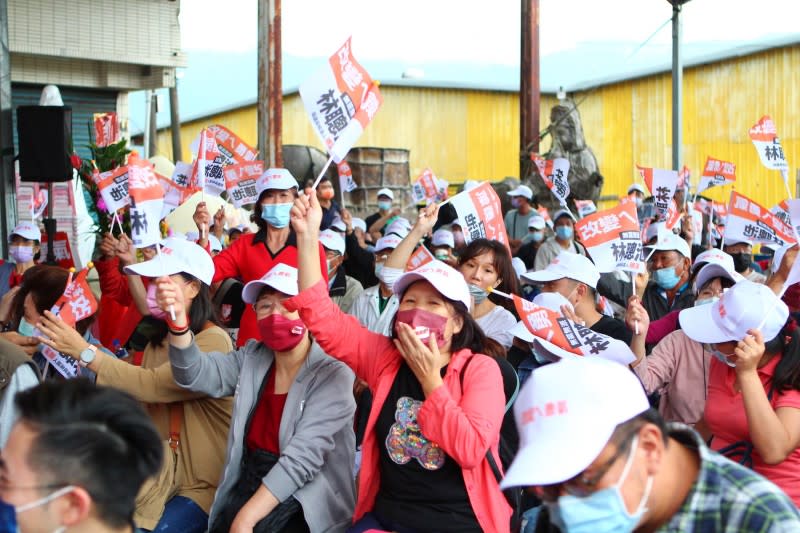 宜蘭縣議員候選人林聰池競選總部成立大會逾5百位民眾到場支持。（圖／藍林生攝）