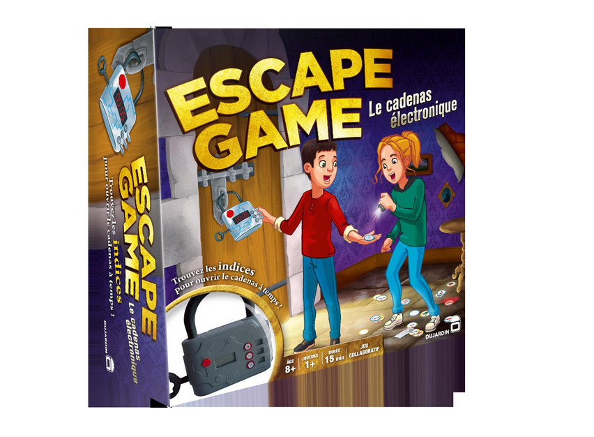 Le jeu de société Escape Game, le cadenas électronique