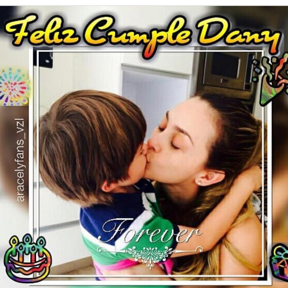 Aracely Arámbula y su hijo Daniel/Aracely Arámbula/Instagram