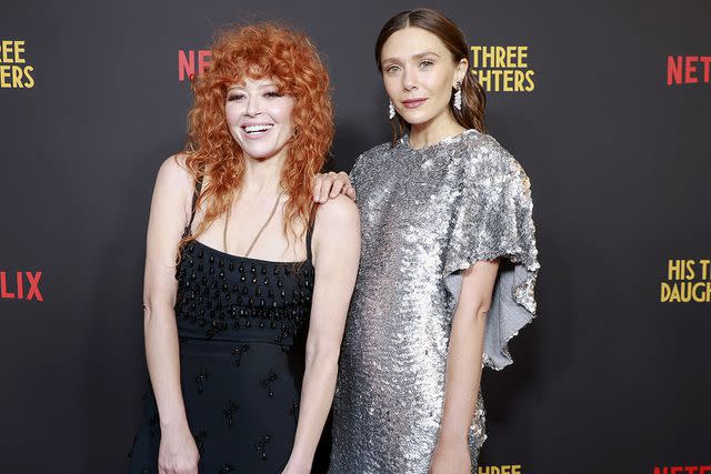 <p>Jason Mendez/Getty</p> Natasha Lyonne and Elizabeth Olsen