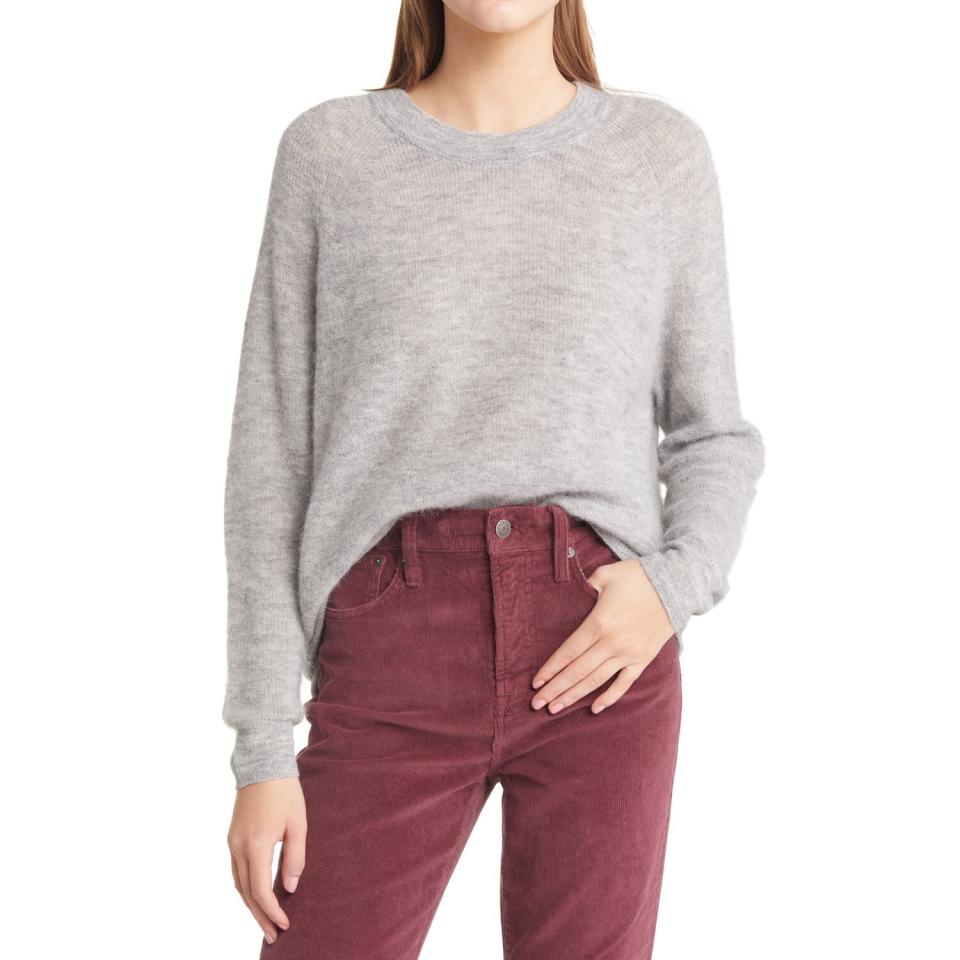 madewell Elliston Crop Pullover Sweater