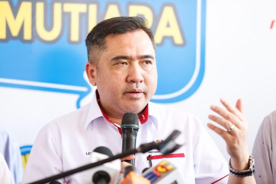 Transport Minister Anthony Loke speaks during the launch of the Mutiara Pass in George Town August 23, 2019. ― Picture by Sayuti Zainudin