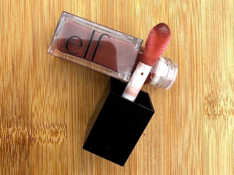 An Elf Cosmetics lip oil.