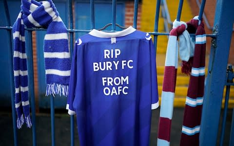 Bury - Football League and Football Association must share blame following collapse of League One club Bury - Credit: Getty Images