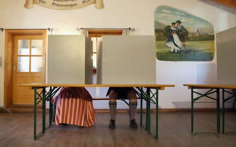 Elections in Bavaria saw the SPD come fifth with just 9.7 per cent of the votes: its worst ever result in any German election - Credit: Getty/Alexandra Beier