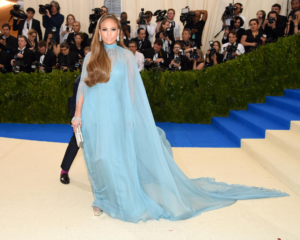 Jennifer Lopez, shoes, Met Gala