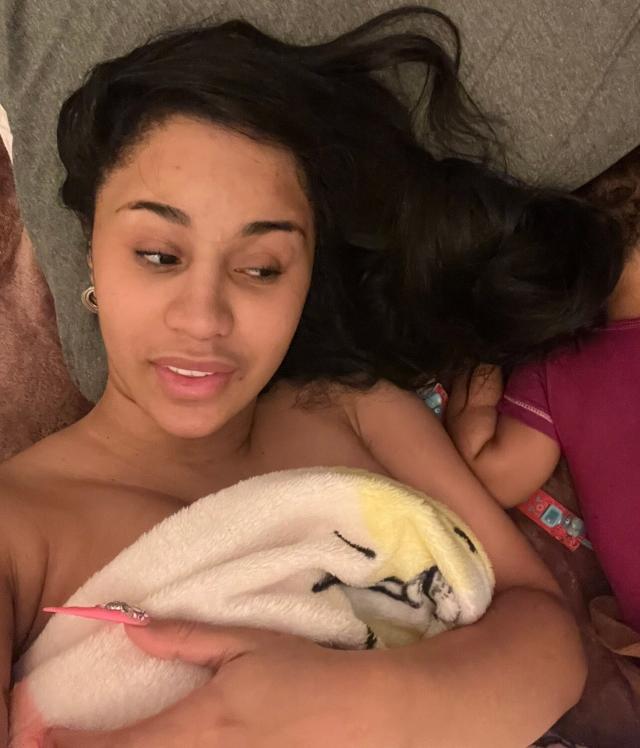 Cardi B Shows Off Her 'Mustache' in Makeup-Free Photo