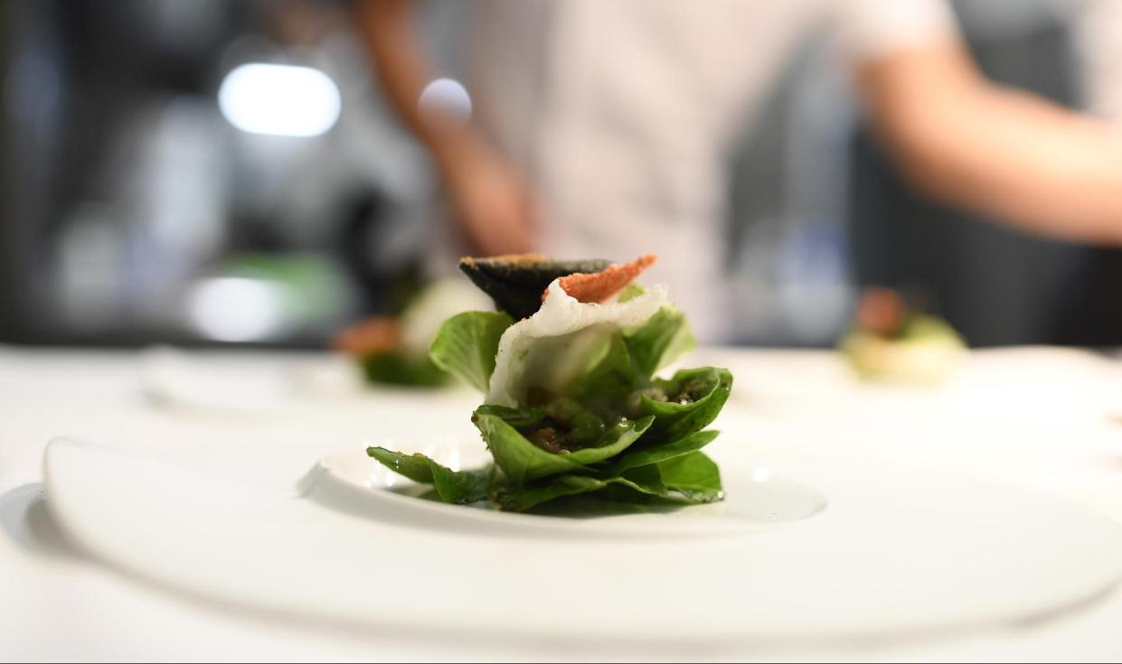 A small plate from Osteria Francescana in Italy, voted the world’s best restaurant [Photo: Osteria Francescana]